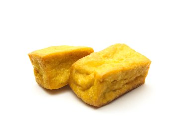 Kızarmış tofu izole