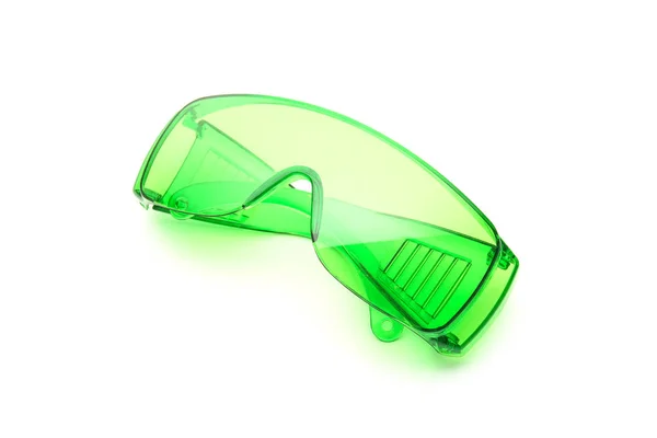 Αδιάβροχο πράσινα γυαλιά ηλίου — Φωτογραφία Αρχείου