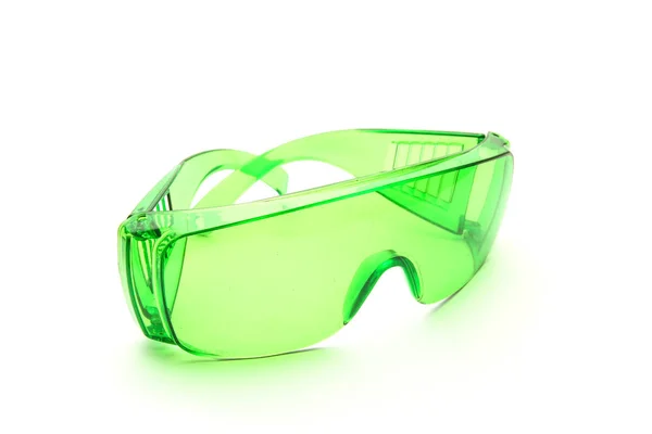 Αδιάβροχο πράσινα γυαλιά ηλίου — Φωτογραφία Αρχείου