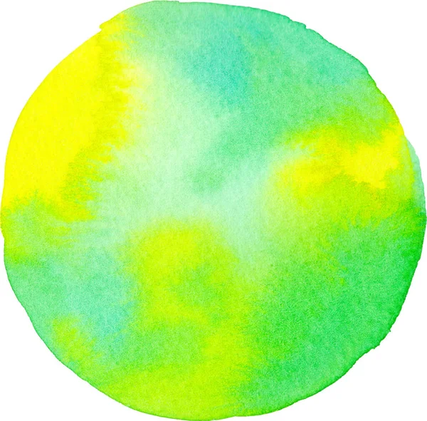 Abstrakt Akvarell Handmålning Cirkel Form För Sms Bakgrund Färgglada Stänk — Stockfoto
