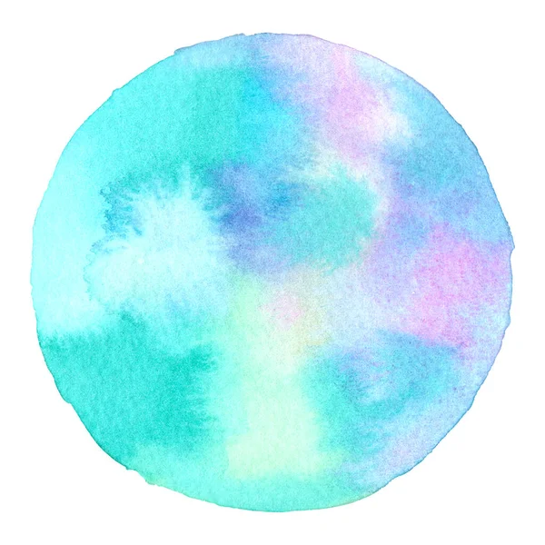 Multicolor Pintura Mão Aquarela Abstrata Forma Círculo Para Fundo Mensagem — Fotografia de Stock