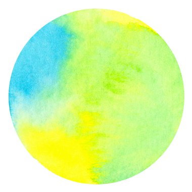 Mesaj arkaplanı için soyut suluboya el boyası şeklinde daire şeklinde. Gazeteye renkli bir şekilde sıçramış. Markalaşma, selamlama, web siteleri, dijital medya, davetiyeler, düğünler için mükemmel.