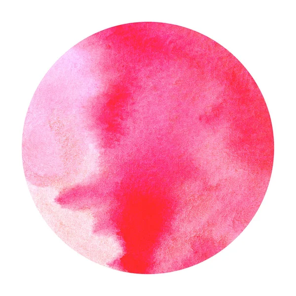 Rosa Pintura Mão Aquarela Abstrata Forma Círculo Para Fundo Mensagem — Fotografia de Stock