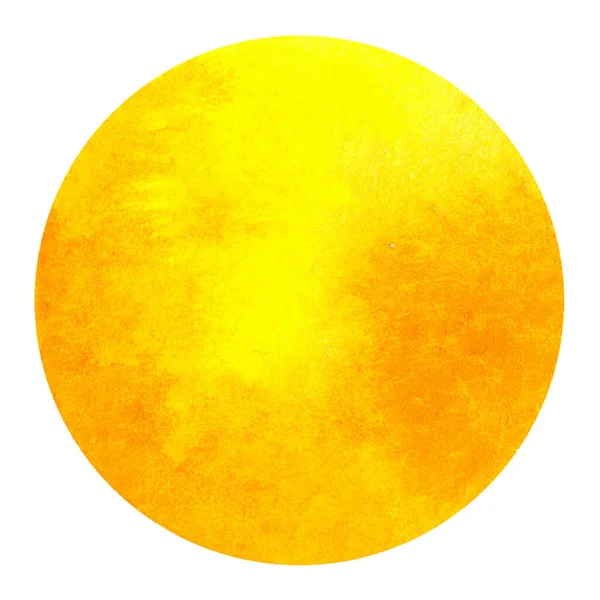 Gele Oranje Abstracte Aquarelverf Cirkelvorm Voor Achtergrond Van Het Sms — Stockfoto