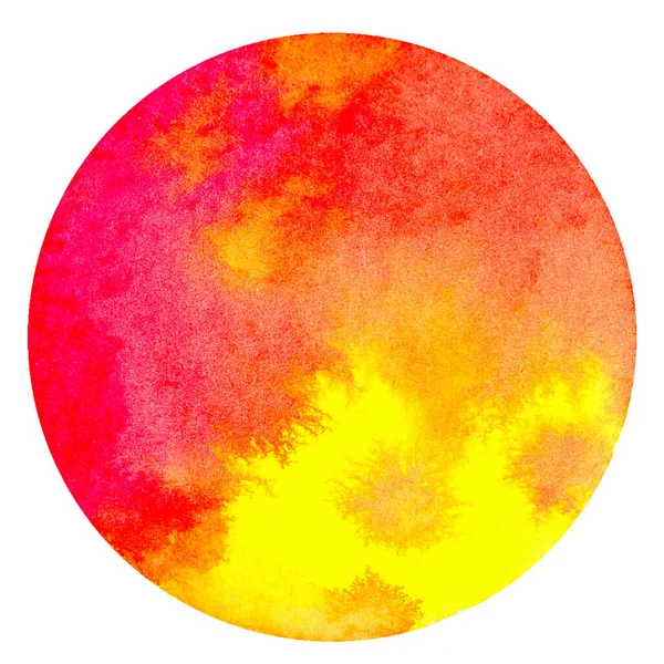 Abstrakt Akvarell Handmålning Cirkel Form För Sms Bakgrund Färgglada Stänk — Stockfoto
