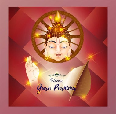 Kutsal Hint Günü için Guru Purnima, Guru Purnima anlamına gelir..