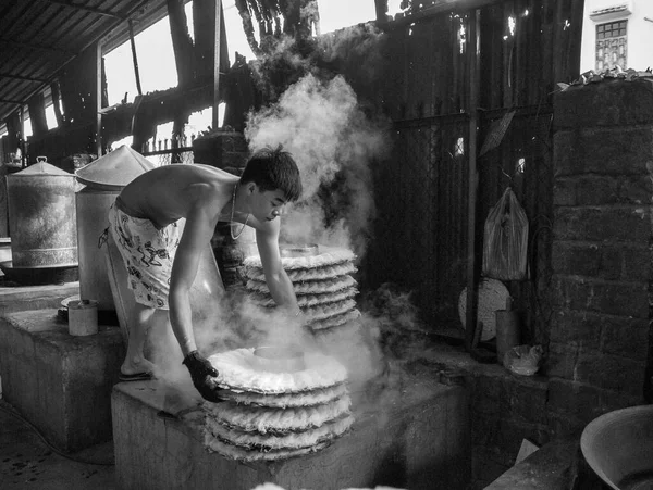 Bild Traditionell Hantverk Att Göra Tårta Hoi Vietnam — Stockfoto