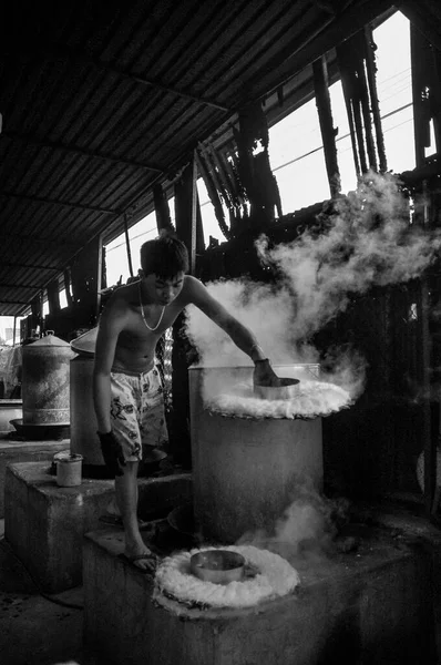 Zdjęcie Tradycyjnego Rzemiosła Making Cake Hoi Wietnam — Zdjęcie stockowe