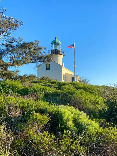 Old Lighthouse Point Loma San Diego — Stock Photo, Image