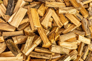 Yakacak odun deseni. hafif tahta arkaplan