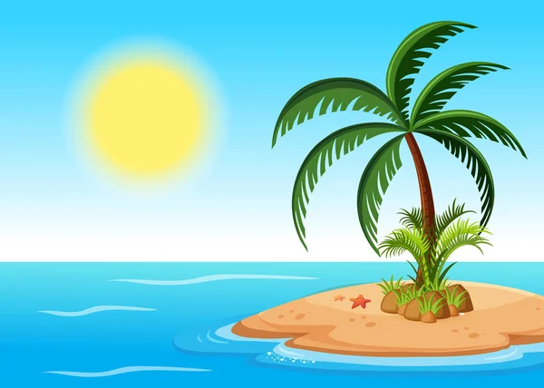 Summer Tropical Island Nature Background