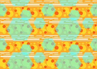 Kusursuz Desen Geometrik Soyut Renkli 