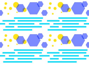 Kusursuz Desen Geometrik Soyut Renkli 