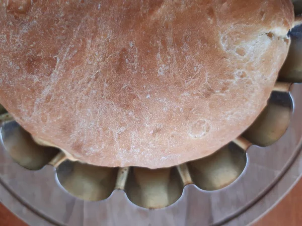 Detailní Krustý Chléb Krustou — Stock fotografie