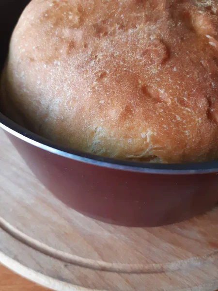 Pan Rosado Con Corteza Forma Antiadherente — Foto de Stock