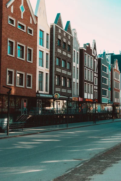 Nowoczesne Centrum Handlowe Miasta Urządzone Stylu Ulic Amsterdamu — Zdjęcie stockowe