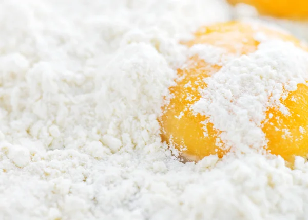 egg yolk and flour