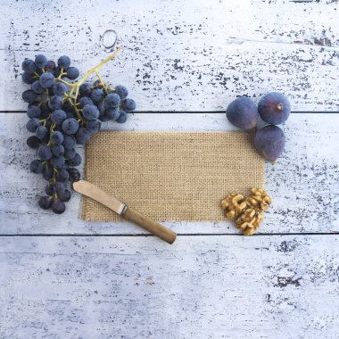 oldukça kare yemek arka plan