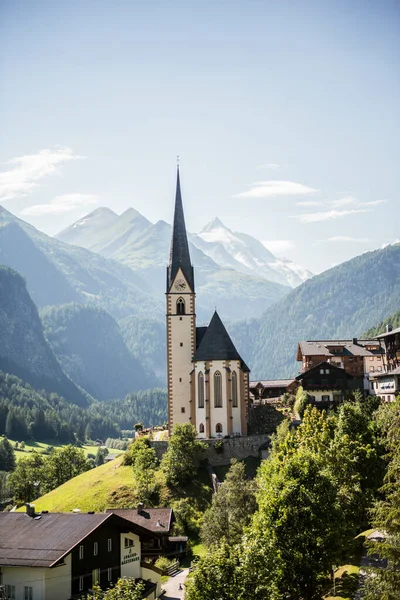 Wunderbarer Tag Kleinen Dorf Heiligenblut Österreich — Stockfoto
