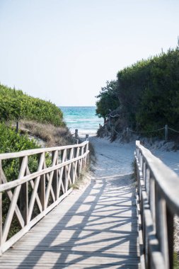 Güzel bir sahil girişi, Mallorca İspanya