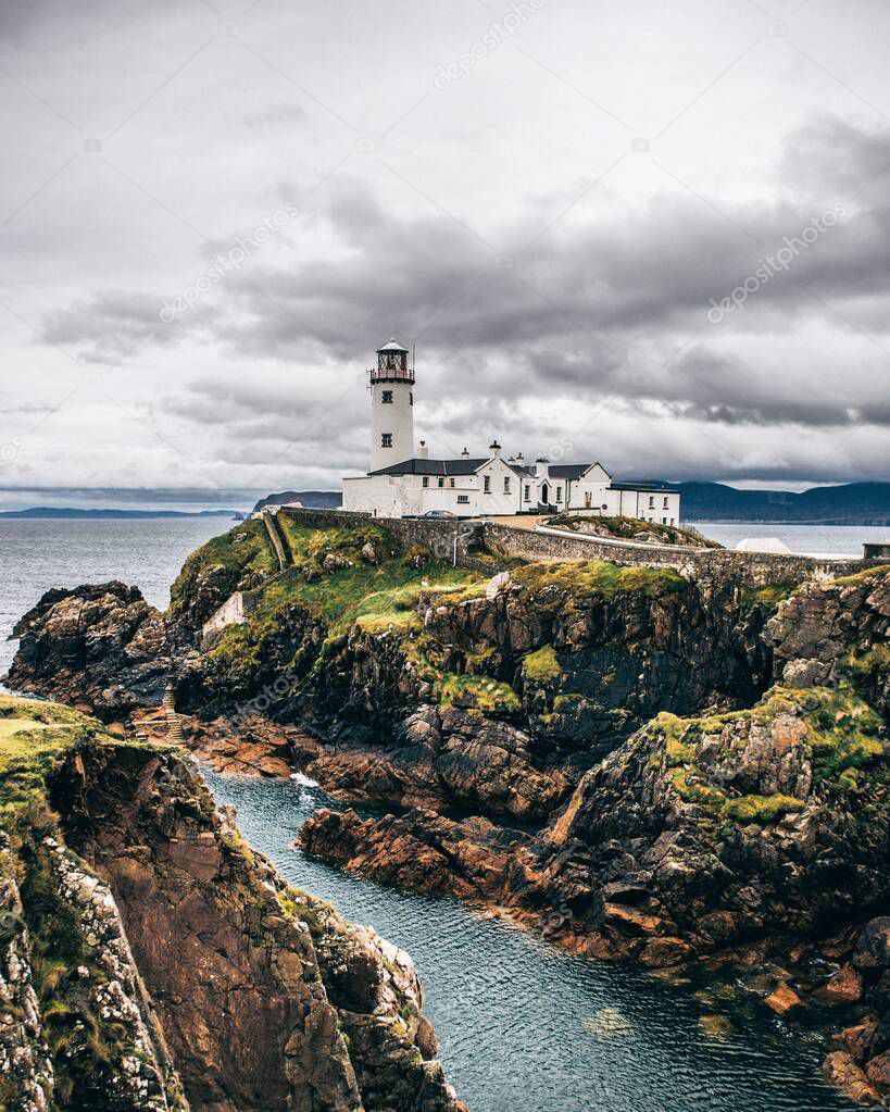 Abandoned lighthouse in the north of Ireland
