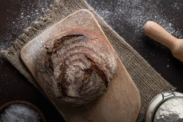 Pão caseiro sem fermento — Fotografia de Stock