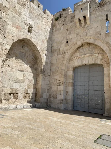 Jaffa Portão Fechado Jerusalém Cidade Velha — Fotografia de Stock