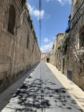 Kudüs Eski Şehir boş eski Kudüs