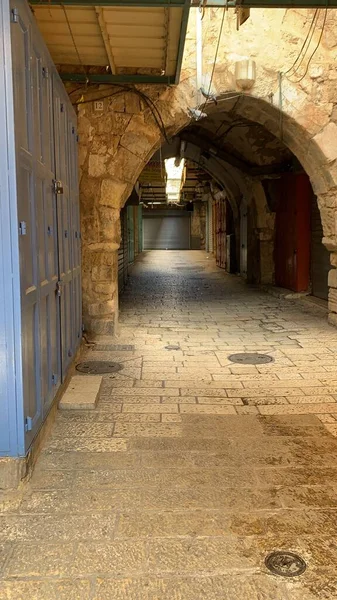 Jeruzalem Oude Stad Lege Oude Stad Van Jeruzalem Jeruzalem Quarantaine — Stockfoto
