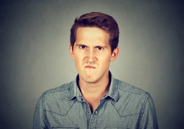 Angry young man, about to have nervous breakdown frustrated — Stock Photo, Image