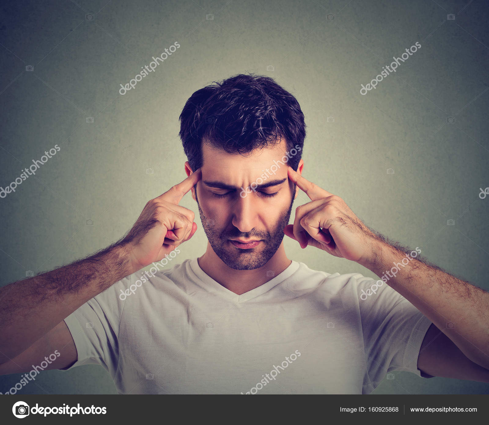 Hombre Triste Pensando