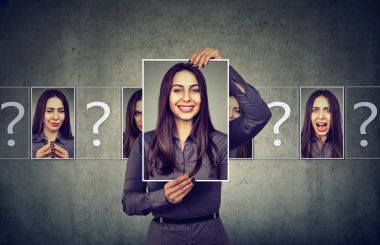 Farklı portre fotoğraflar kadınla