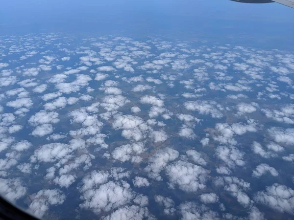 Nubes Del Avión — Foto de Stock