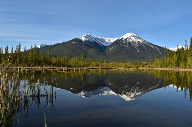 Vermilion Gölü Alberta Banff İlkbahar Kanada