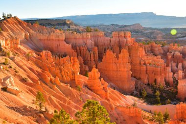 Bryce Canyon Ulusal Parkı 'nda sonbahar günü Utah USA 