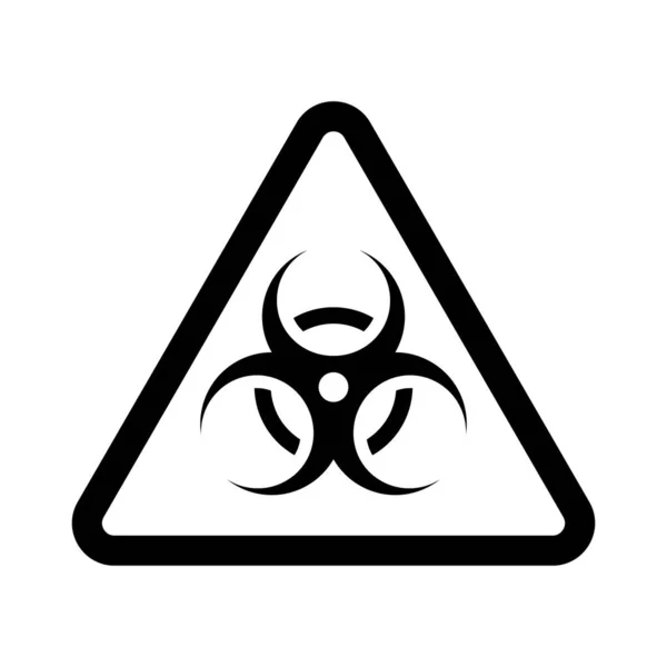 Biohazard nebo ikona biologické hrozby. Varovné znamení viru. Nebezpečí Coronavirus Bio symbol nebezpečí. Vektorová ilustrace EPS10. — Stockový vektor