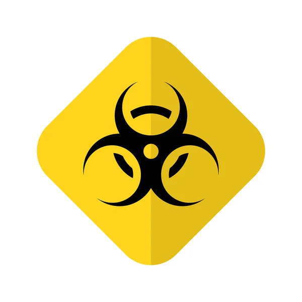 Biyolojik tehlike veya biyolojik tehdit ikonu. Virüs uyarısı. Tehlikeli Coronavirus Biyolojik tehlike sembolü. Vektör illüstrasyonu EPS10. — Stok Vektör