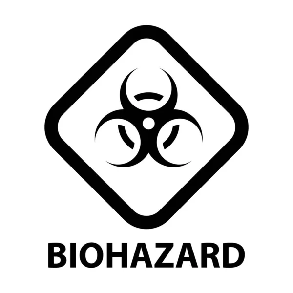 Ikona Biohazard nebo biologická hrozba. Varovné znamení viru. Nebezpečí Coronavirus Bio symbol nebezpečí. Vektorová ilustrace EPS10. — Stockový vektor