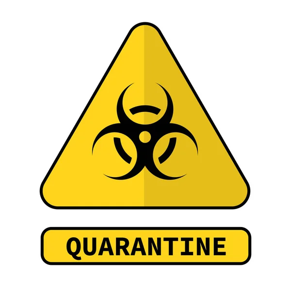 L'icône d'alerte Biohazard ou menace biologique. Signes avant-coureurs. Danger Coronavirus Symbole de danger biologique. Illustration vectorielle EPS10 . — Image vectorielle