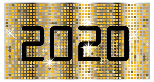 Mutlu yıllar altın parıltılı 2020 arkaplan tasarımı