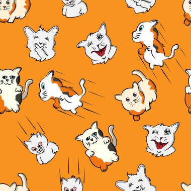 face, cat, drew, dress, print, textile, bez, tapılası, paper, illustration, jumping, cats, pattern, orange, stupid, art, art, baby, background, line, character, creative, design, doodle, picture, fashion, cat, fun