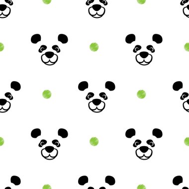 Beyaz duvar kâğıdı ile ayının kusursuz desen vektörü tekrarla