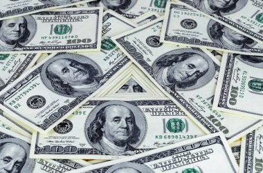 Birleşik Devletler 'in geçmişinde 100 dolarlık banknotlar var. Para dokusu