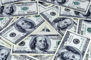 Birleşik Devletler 'in geçmişinde 100 dolarlık banknotlar var. Para dokusu