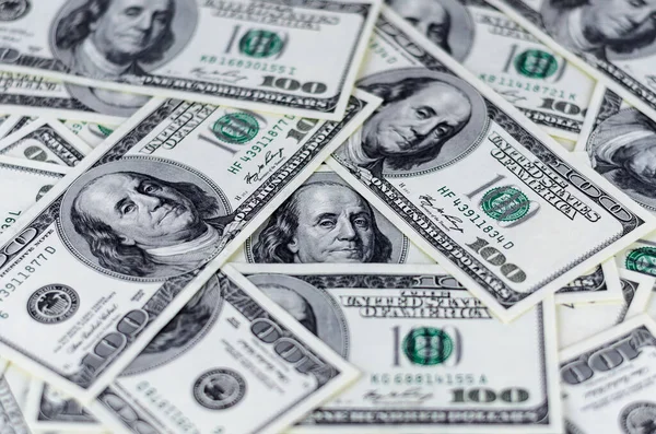 米国との背景100ドル紙幣 お金の質感 — ストック写真