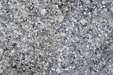 Eski çakıl taşı beton yüzeyinin dokusu