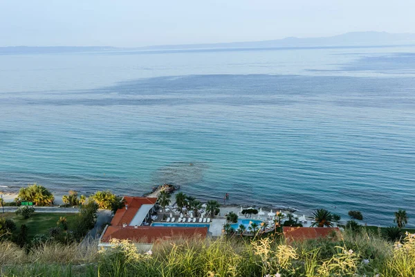 Widok Morze Egejskie Półwyspu Halkidiki — Zdjęcie stockowe