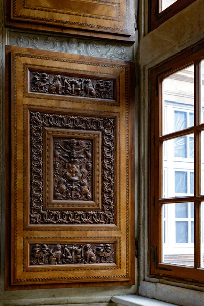 Art wood windows — Stock Photo, Image