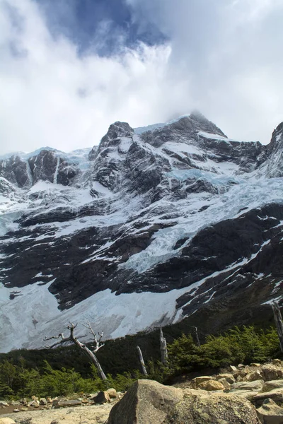 Valle Francese Attrazione Parco Nazionale Delle Torres Del Paine Girato — Foto Stock