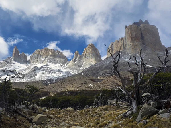 Brytyjski Punkt Widokowy Atrakcja Parku Narodowego Torres Del Paine Punktu — Zdjęcie stockowe